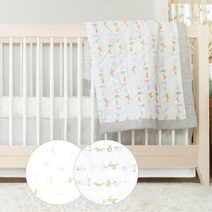 aden + anais Essentials 3-Piece Crib Bedding Set, Alphabet Animals